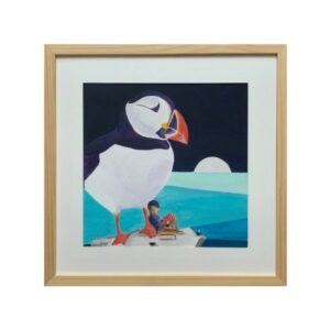 Illustration enfant et oiseau